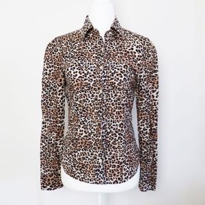Animal Print Button Down Shirt